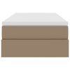 vidaXL Pat cu saltea și spațiu de depozitare Cappuccino 90 x 200 cm