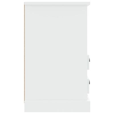 vidaXL Noptieră, alb extralucios, 43x36x60 cm