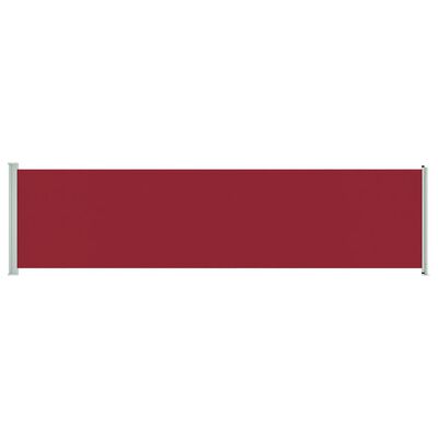 vidaXL Copertină laterală retractabilă de terasă, roșu, 600 x 160 cm