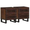 vidaXL Noptiere, 2 buc., 40x34x46 cm, lemn masiv de acacia