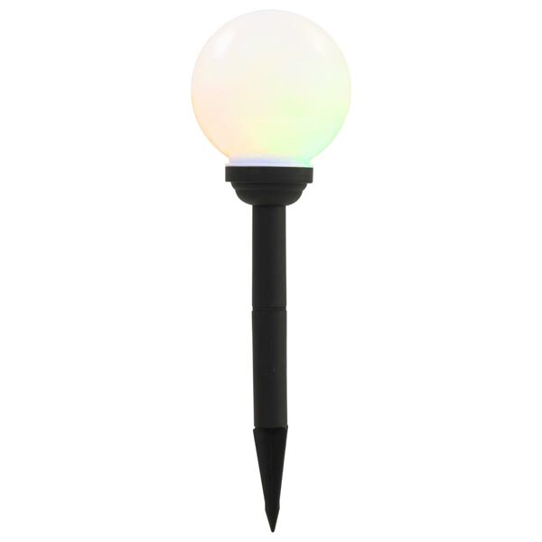 vidaXL Lămpi solare de exterior cu LED, 4 buc., 15 cm, RGB, sferic