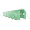 vidaXL Seră cu cadru din oțel, verde, 28 m&sup2;, 14x2x2 m