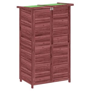 vidaXL Magazie de unelte de grădină cafeniu 83x57x140cm lemn masiv pin