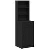 vidaXL Bufet Stejar Negru 41 x 40 x 135 cm Lemn prelucrat
