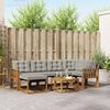 vidaXL Set de canapele de exterior 7 pcs Gri natural și deschis