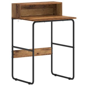 vidaXL Birou cu spațiu de depozitare Lemn vechi 60 x 50 x 91 cm
