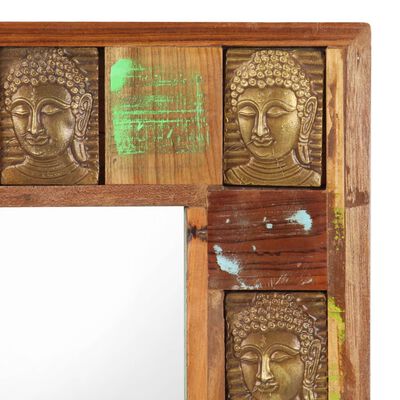 vidaXL Servantă plăci Buddha, 80 x 50 cm, lemn masiv reciclat