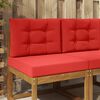 vidaXL Perna pentru canapea de exterior 2 pcs Roșu Poliester