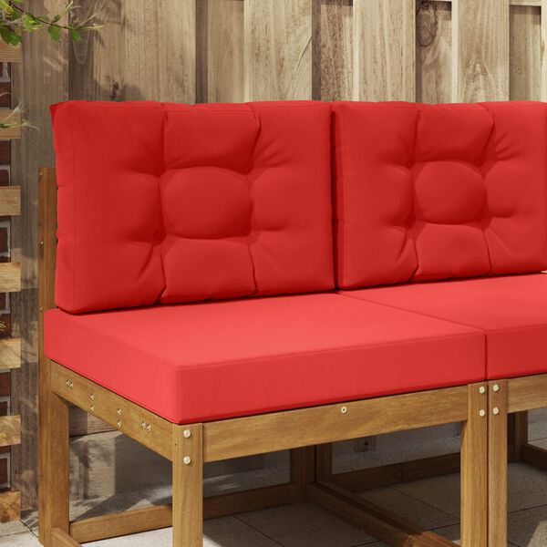 vidaXL Perna pentru canapea de exterior 2 pcs Roșu Poliester