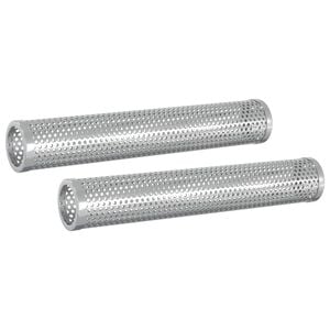 vidaxl Tub de fumat 2 pcs &Oslash; 5 x 30 cm Oțel inoxidabil 304 Argintiu