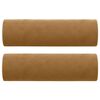 vidaXL Perne decorative, 2 buc., maro, &Oslash;15x50 cm, catifea