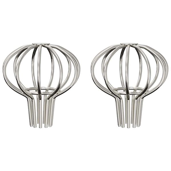 vidaXL Protecție pentru frunze de jgheab 2 pcs Argintiu 50 mm