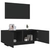 vidaXL Comodă TV, negru, 100x35x40 cm, lemn prelucrat