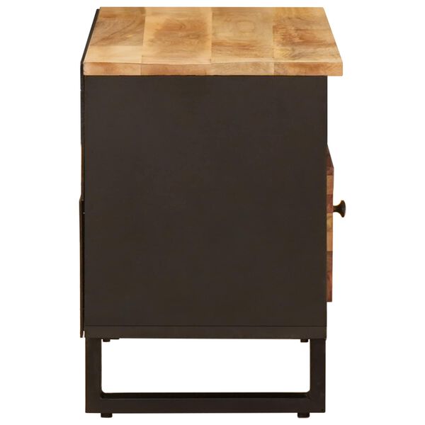 vidaXL Cabinet TV cu sertar Maro 80 x 33,5 x 46 cm Lemn de mango solid