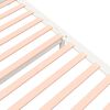 vidaXL Cadru de pat, alb, 140x190 cm, lemn masiv de pin