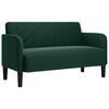 vidaXL Canapea lovesea verde &icirc;nchis 109 cm catifea