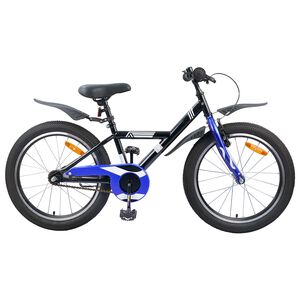 vidaXL Bicicletă pentru Copii 18 Inci pentru 5-7 ani Negru