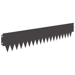 vidaXL Margine pentru gazon 30 pcs 103 x 20 cm metal Negru