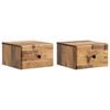 vidaXL Dulap de noapte suspendat 2 buc. Lemn vechi 34,5 x 33 x 20 cm