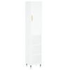 vidaXL Dulap &icirc;nalt, alb, 34,5x34x180 cm, lemn prelucrat