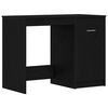 vidaXL Birou cu depozitare Stejar Negru 100 x 50 x 76 cm Lemn compozit