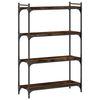vidaXL Bibliotecă 4 niveluri stejar afumat 80x30x120 cm lemn prelucrat