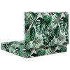 vidaXL Perna pentru canapea de exterior 2 pcs Model cu frunze