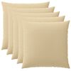 vidaXL Husă pentru pernă 6 buc. HEERLEN Bej 65 x 65 cm Poliester