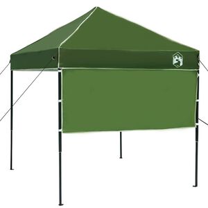 vidaXL Cort cu Copertină Manual Verde 194 x 194 x 251 cm țesătură