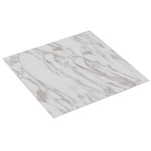 vidaXL Plăci de Pardoseală 5,11 m&sup2; 55 pcs PVC Marmură albă