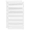 vidaXL Uși dulap design lambriu 2 buc. alb 99,3x59,4 cm lemn masiv pin