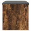 vidaXL Bancă pentru hol cu pernă Stejar fumuriu 63 x 38 x 40 cm