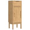 vidaXL Dulap de Baie cu sertar FLORO Maroniu cerat 35 x 30 x 90 cm