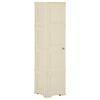 vidaXL Dulap din plastic, 40x43x164 cm, alb angora, design de lemn