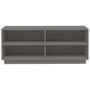vidaXL Pantofar, gri, 110x34x45 cm, lemn masiv de pin