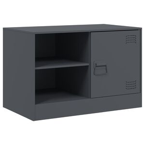vidaXL Comodă TV, antracit, 67x39x44 cm, oțel
