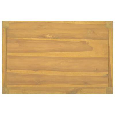 vidaXL Dulap de baie, 60x40x75 cm, lemn masiv de tec