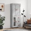 vidaXL Dulap &icirc;nalt, gri beton, 69,5x34x180, lemn compozit