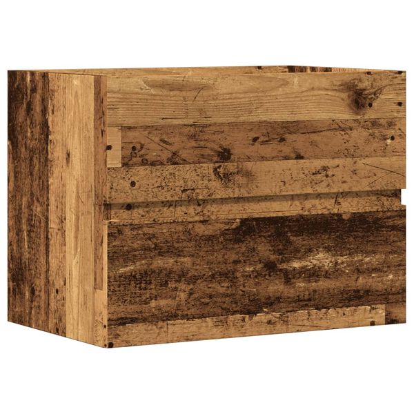 vidaXL Dulap pentru baie, lemn vechi, 60x38,5x45 cm, lemn prelucrat
