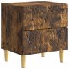 vidaXL Noptieră Stejar fumuriu 43 x 34,5 x 48 cm Lemn prelucrat