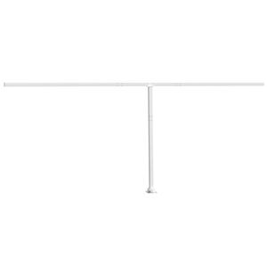 vidaXL Set st&acirc;lp pentru copertină, alb, 600x245 cm, fier