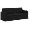 vidaXL Canapea 2 pcs Negru 198 x 78 x 80 cm țesătură