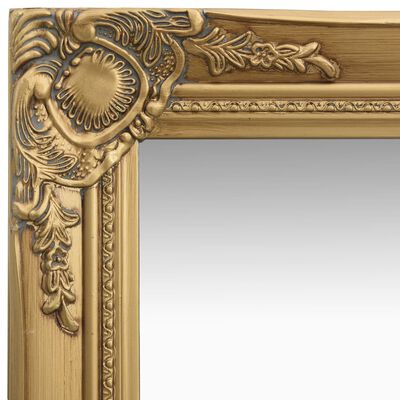 vidaXL Oglindă de perete în stil baroc, auriu, 40 x 40 cm