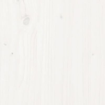 vidaXL Noptieră, alb, 40x35x50 cm, lemn masiv de pin