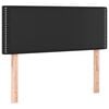 vidaXL Tăblie de pat, negru, 80x5x78/88 cm, piele ecologică