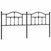 vidaXL Tăblie de pat de schimb metalică, negru, 193 cm