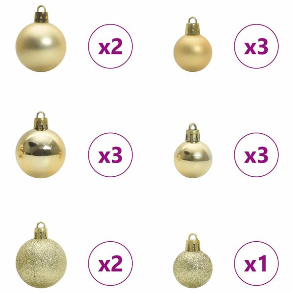 vidaXL Brad de Crăciun artificial Verde și alb 120 cm PVC și Metal