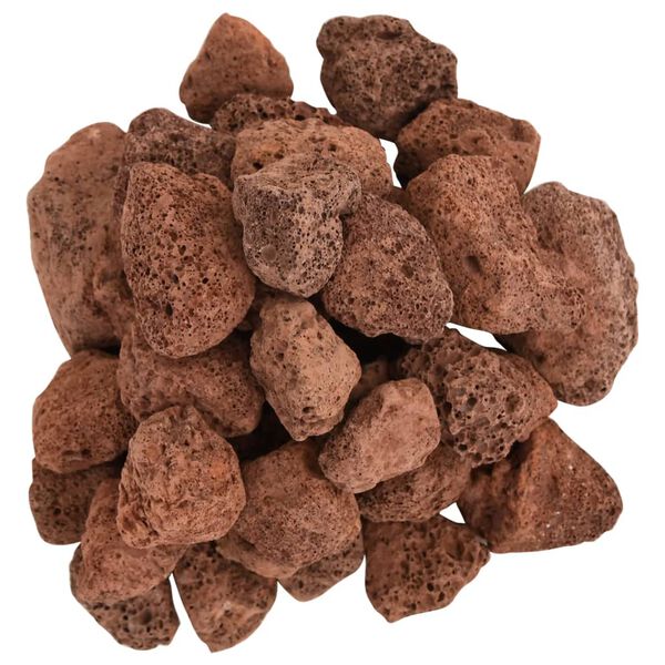 vidaXL Roci vulcanice, 10 kg, roșu, 3-5 cm