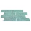 vidaXL Placă de metrou 10 pcs Gri Verde 29.4 x 21.4 cm