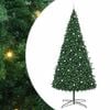 vidaXL Brad de Crăciun cu lumini decorative cu coarde Verde 400 cm PVC
